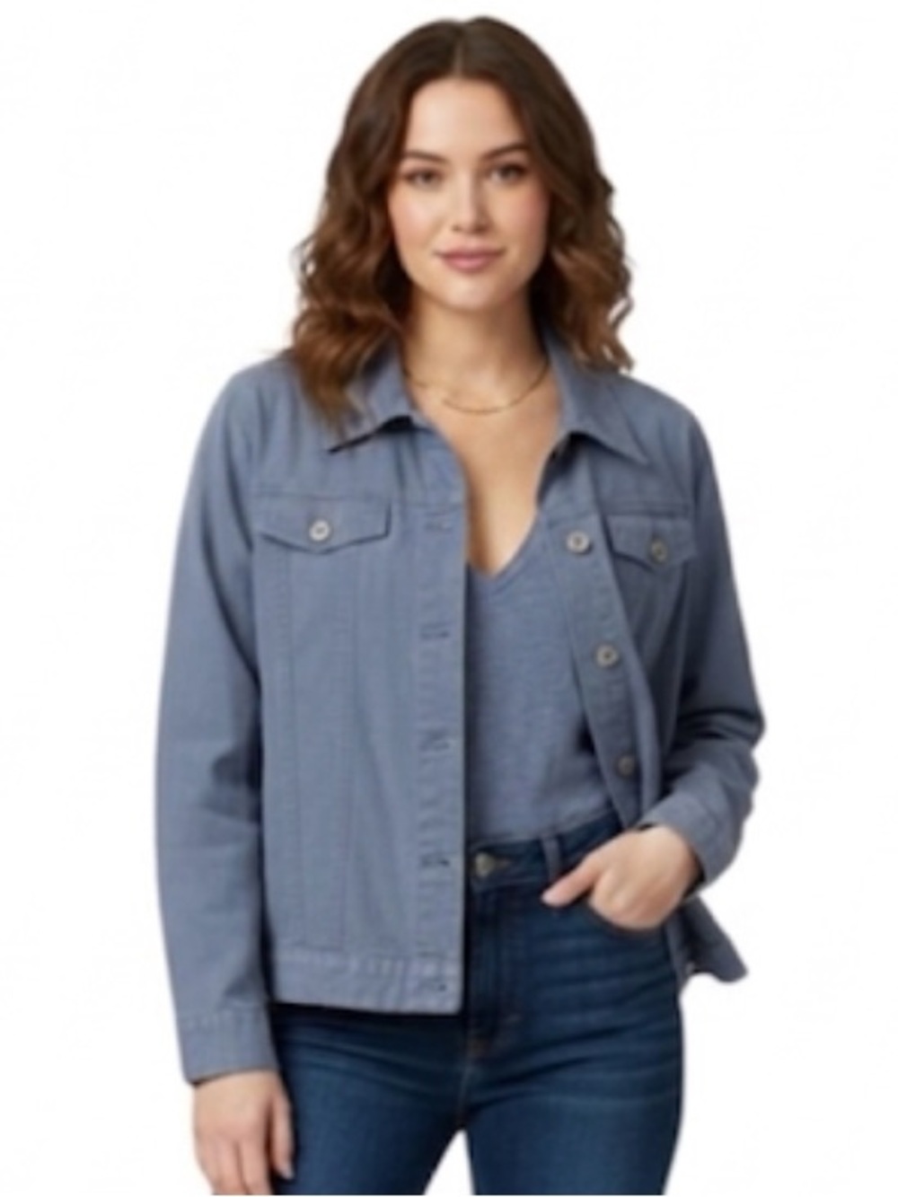 Route 66 Women's Blue Jacket 100% Cotton Size: Medium